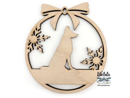 Drevená vianočná ozdoba Zvieratko 20