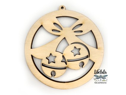 Drevená vianočná ozdoba – Vianočný motív 19