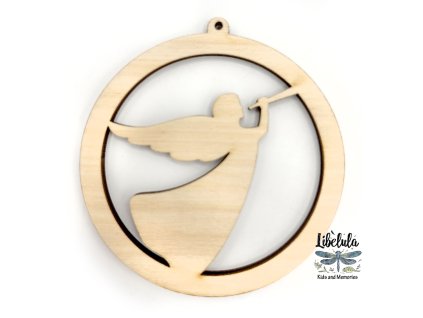 Drevená vianočná ozdoba – Vianočný motív 20