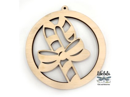 Drevená vianočná ozdoba – Vianočný motív 22