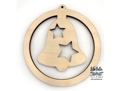 Drevená vianočná ozdoba – Vianočný motív 23
