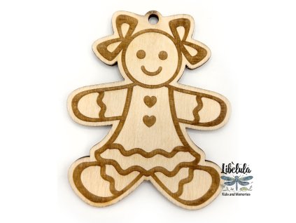 Drevená vianočná ozdoba – Vianočný motív 26