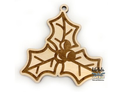 Drevená vianočná ozdoba – Vianočný motív 29