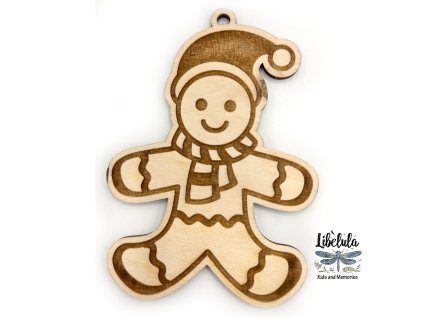 Drevená vianočná ozdoba – Vianočný motív 30