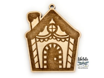 Drevená vianočná ozdoba – Vianočný motív 31