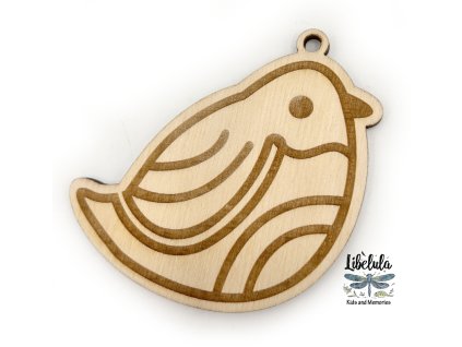 Drevená vianočná ozdoba – Vianočný motív 34