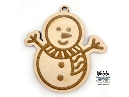 Drevená vianočná ozdoba – Vianočný motív 35