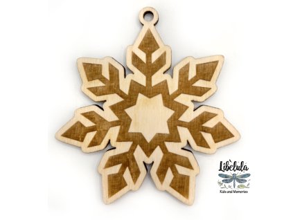 Drevená vianočná ozdoba – Vianočný motív 36