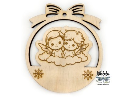 Drevená vianočná ozdoba – Vianočný motív 40