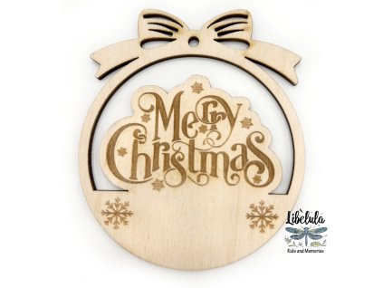 Drevená vianočná ozdoba – Vianočný motív 41