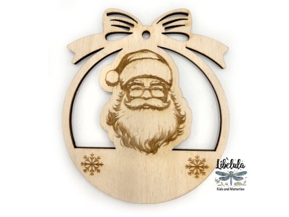 Drevená vianočná ozdoba – Vianočný motív 43