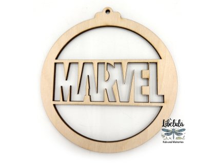 Drevená vianočná ozdoba – MARVEL 4