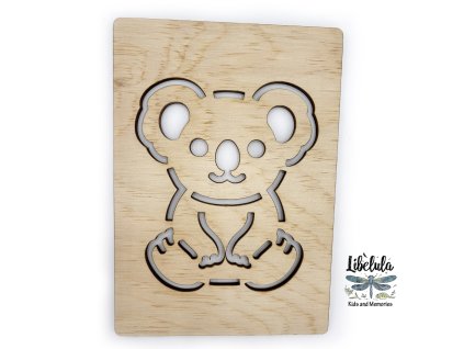 Šablóna na kreslenie Austrália -  Koala (Veľkosť šablóna Veľký formát (cca. A4))