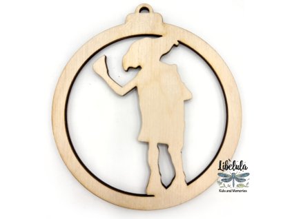 Drevená vianočná ozdoba – Harry Potter 6