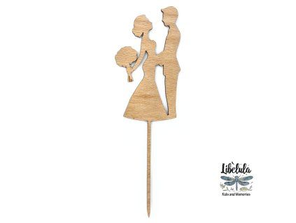 Drevený svadobný zápich 17