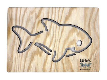 Šablóna na kreslenie Oceán - Žralok (Veľkosť šablóna Veľký formát (cca. A4))