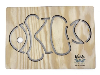 Šablóna na kreslenie Oceán - Klaun očkatý "Nemo" (Veľkosť šablóna Veľký formát (cca. A4))