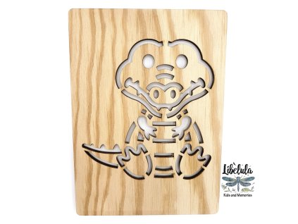 Šablóna na kreslenie Safari - Krokodíl varianta 1 (Veľkosť šablóna Veľký formát (cca. A4))