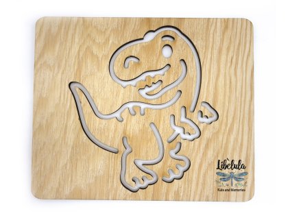 Šablóna na kreslenie Dinosauri - Tyranosaurus (Veľkosť šablóna Veľký formát (cca. A4))