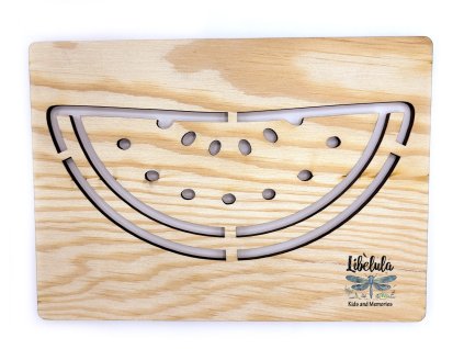 Šablóna na kreslenie - Zelenina-Ovocie – Melón (Veľkosť šablóna Veľký formát (cca. A4))