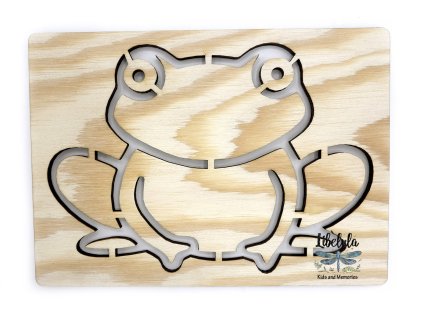 Šablóna na kreslenie - Lesné zvieratá -  Žaba varianta 2 Ropucha (Veľkosť šablóna Veľký formát (cca. A4))