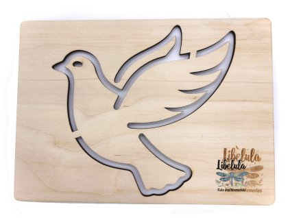 Šablóna na kreslenie - Farma - Holub (Veľkosť šablóna Veľký formát (cca. A4))