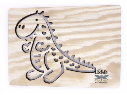 Šablóna na kreslenie Dinosauri - Tyranosaurus varianta 2 (Veľkosť šablóna Malý formát (cca. 20 cm))