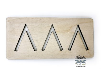 MINI grafomotoricke šablóny (cca 15 cm) - Šípky