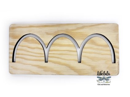 961 mini grafomotoricke sablony cca 15 cm dvojite obluky