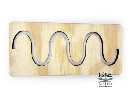 MINI grafomotoricke šablóny (cca 15 cm) - Hadík veľký
