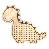 1843 1 drevene tvary na snurovanie minidots dinosaurus