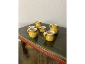 LIMITKA - Set 6ti žlutých miniatur v dárkové krabičce