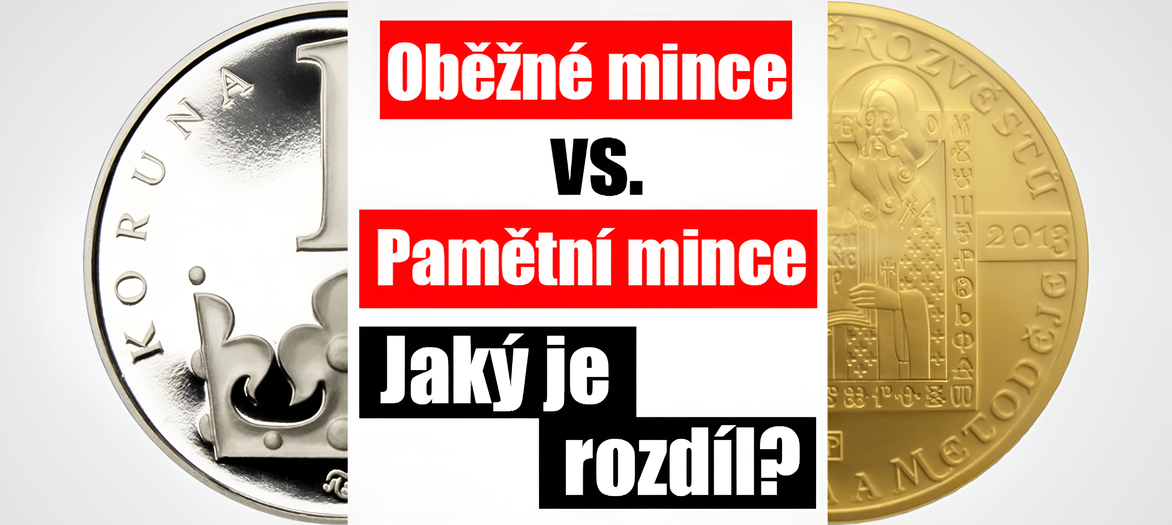 Rozdíl mezi oběžnými a pamětními mincemi