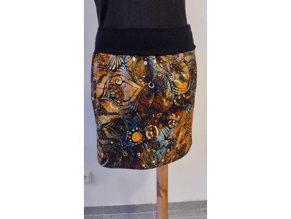 Sukně sportovní, 45cm, náplet, teplákovina, 341231