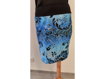 Sukně sportovní, 55cm, náplet, teplákovina, 3042006