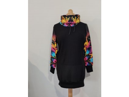 Mikinošaty, s límcem,+ manžeta,+ spodní lem, teplák, 402674