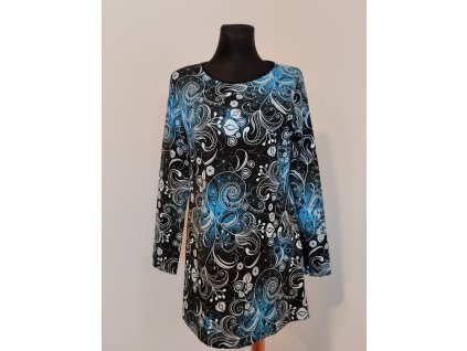 Tunika, modrá flóra, 3220107, *