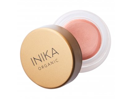 Lip and Cheek Cream Dusk front lid off by Inika Organic