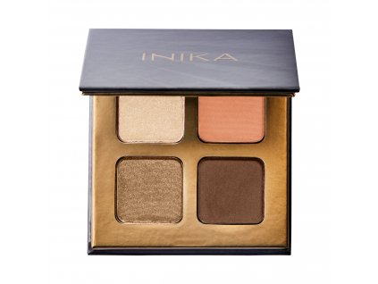 Eyeshadow Quad Sunset open by Inika Organic