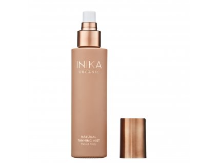 Hydrating Tanning Mist front lid off by Inika Organic