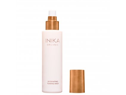 Hydrating Tonning Mist front lid off by Inika Organic