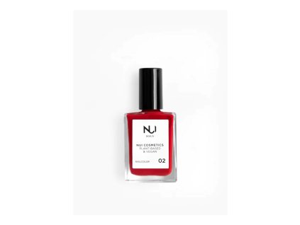 NUI Cosmetics Prírodný lak na nechty 02 RED 14 ml