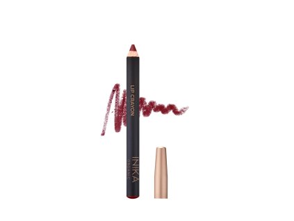 Lip Crayon Crimson swatch by Inika Organic