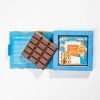 Lidka 50% mléčná čokoláda s rozbalenou tabulkou | Lidka Chocolate
