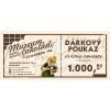 Dárkový poukaz na nákup čokolád v hodnotě 1000 Kč | Lidka Chocolate