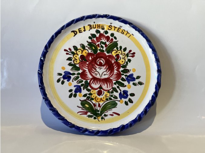 Dekorační talíř na stěnu s ručním malováním