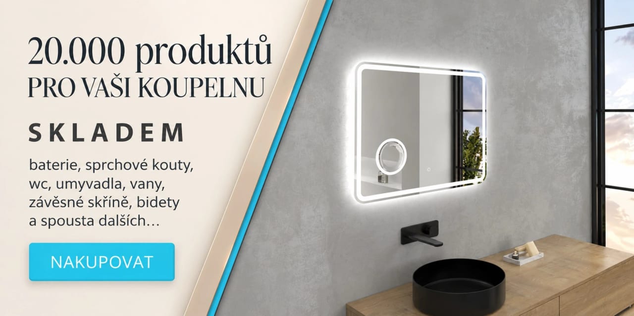 20.000 produktů pro vaši koupelnu – skladem