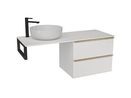 bílá černá zlatá