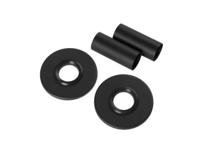 398079 cerano kryci rozeta pro pripojeni radiatoru cerna matna