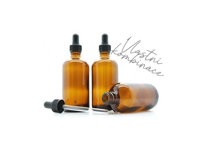 1955 1955 1 sklenena lahvicka s pipetou 100ml hneda